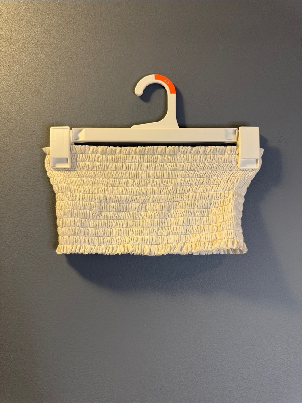 White Smocked Tube Top